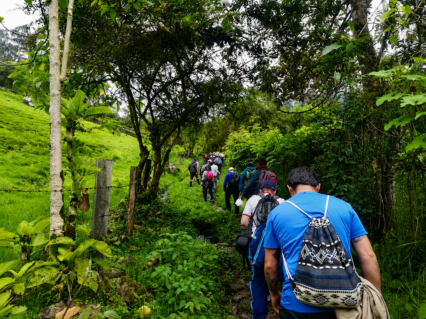 Logística de salida empresarial en la naturaleza de Cundinamarca